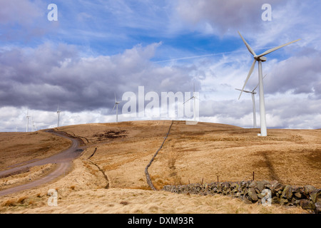 Grüne Knowes Windfarm Stockfoto