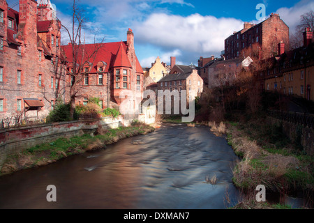 Gut Gericht und das Wasser von Leith, Stockbridge, Edinburgh Stockfoto