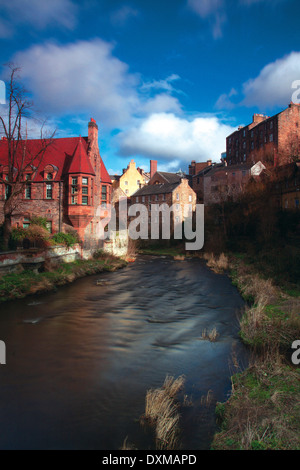 Gut Gericht und das Wasser von Leith, Stockbridge, Edinburgh Stockfoto