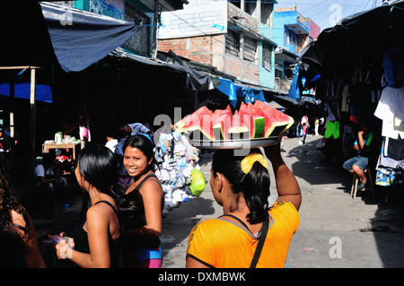 Markt von Belen in IQUITOS. Abteilung von Loreto. Peru Stockfoto