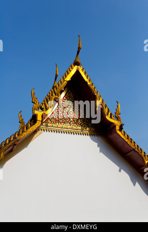 Dach auf die Tempelanlage des Wat Arun in Bangkok, Thailand Stockfoto