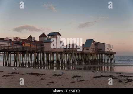 Pier in Old Orchard Beach, Maine Stockfoto