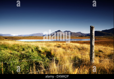 Höfn, Island 2012. Es werde keine Grenzen uns begrenzen Stockfoto