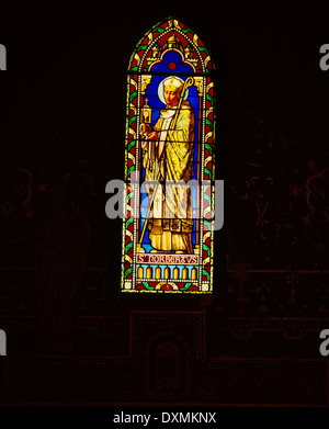 Abbaye de Frigolet Provence Frankreich Saint Norbert Stained Glass Stockfoto