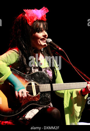 Wroclaw, Polen. 27. März 2014. Deutsche Sängerin, Schauspielerin Nina Hagen beim 35. Przeglad Piosenki Aktorskiej-Festival in Wroclaw, Polen, am Donnerstag, 27. März 2014. Bildnachweis: Piotr Zajac/Alamy Live-Nachrichten Stockfoto