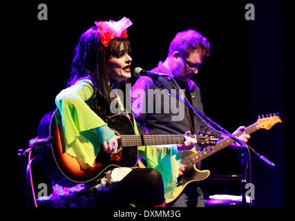 Wroclaw, Polen. 27. März 2014. Deutsche Sängerin, Schauspielerin Nina Hagen beim 35. Przeglad Piosenki Aktorskiej-Festival in Wroclaw, Polen, am Donnerstag, 27. März 2014. Bildnachweis: Piotr Zajac/Alamy Live-Nachrichten Stockfoto