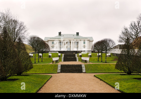 Gunnebo House sehr bewölkten und regnerischen Tag Stockfoto