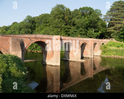 Bredwardine Bridge, River Wye, Herefordshire, England, Vereinigtes Königreich Stockfoto