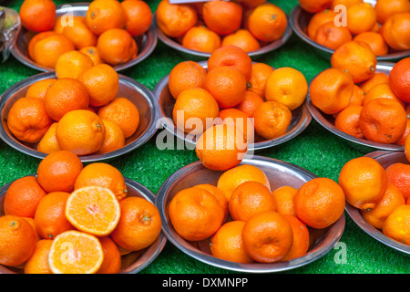 Mandarin-Orangen, Mandarinen-Citrus reticulata Stockfoto