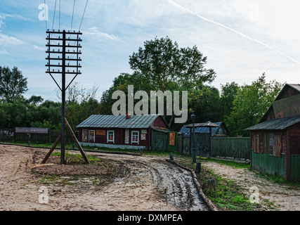 Straßen von Witebsk von Anfang 20. Augenlid konstruiert für Dreharbeiten. Stockfoto