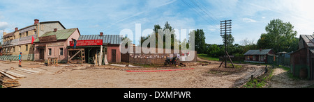 Straßen von Witebsk von Anfang 20. Augenlid konstruiert für Dreharbeiten. Stockfoto