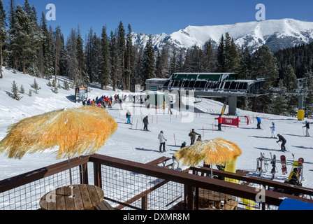 Timberline-Express vom T-Rex Grill Copper Mountain, Colorado USA Stockfoto