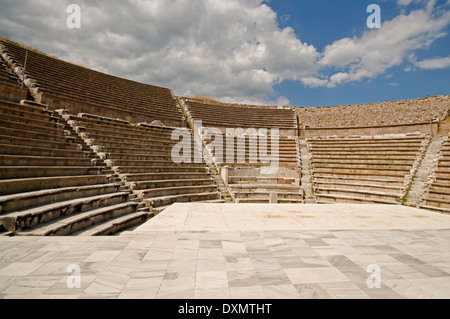 Asien, Türkei, Nördliche Ägäis, Bergama (Pergamon ursprünglich 2. Jh. n. Chr.), Asclepion (Tempel des Asklepios), Römisches Theater Stockfoto
