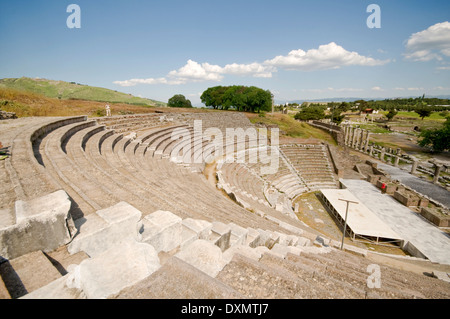Asien, Türkei, Nördliche Ägäis, Bergama (Pergamon ursprünglich 2. Jh. n. Chr.), Asclepion (Tempel des Asklepios), Römisches Theater Stockfoto