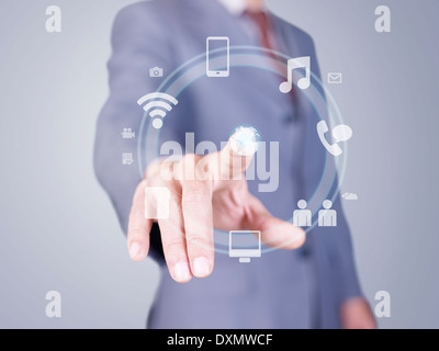 virtuelle Taste Stockfoto