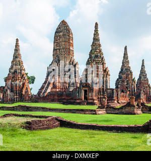 Wat Chaiwatthanaram Tempel, Ayutthaya, Thailand Stockfoto