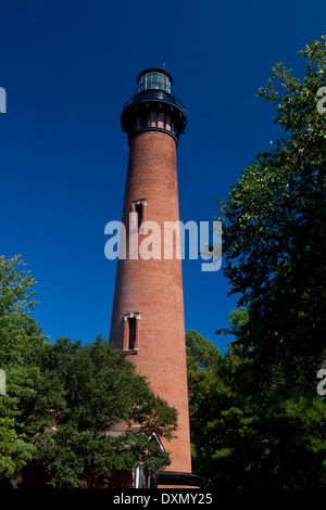 Currituck Beach Lighthouse, Corolla, North Carolina, Vereinigte Staaten von Amerika Stockfoto