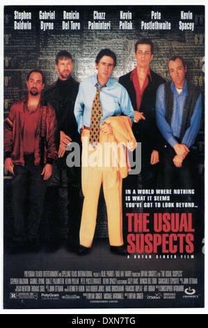 DIE ÜBLICHEN VERDÄCHTIGEN Stockfoto