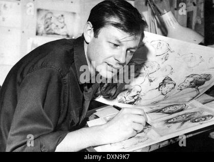 Animator RICHARD WILLIAMS arbeitet an der "verbrannte" ein Stockfoto