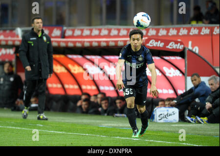 Mailand, Lombardei, Italien. 27. März 2014. Yuto Nagatomo (Inter) während der Serie Amatch zwischen Inter Vs Udinese, am 27. März 2014. Bildnachweis: Adamo Di Loreto/NurPhoto/ZUMAPRESS.com/Alamy Live-Nachrichten Stockfoto