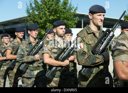 Müllheim, Deutschland, Soldaten auf dem Kasernengelaende Robert Schuhmann Barracks Stockfoto