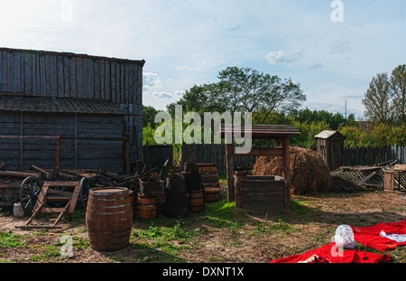 Straßen von Witebsk von Anfang 20. Augenlid konstruiert für Dreharbeiten. Stockfoto