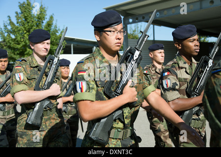 Müllheim, Deutschland, Soldaten auf dem Kasernengelaende Robert Schuhmann Barracks Stockfoto