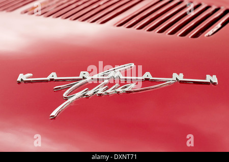 Roten Karmann Ghia und Grafik. Stockfoto