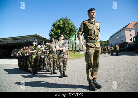 Müllheim, Deutschland, Soldaten auf dem Kasernengelaende Robert Schuhmann Barracks Stockfoto