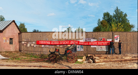 Straßen von Witebsk von Anfang 20. Augenlid konstruiert für Dreharbeiten. Stockfoto