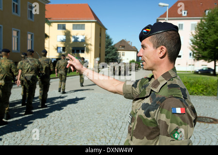 Müllheim, Deutschland, Soldaten auf dem Kasernengelaende Robert Schuhmann Barracks Stockfoto