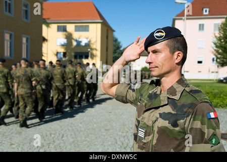 Müllheim, Deutschland, Soldaten auf dem Kasernengelaende Robert Schuhmann Barracks Stockfoto