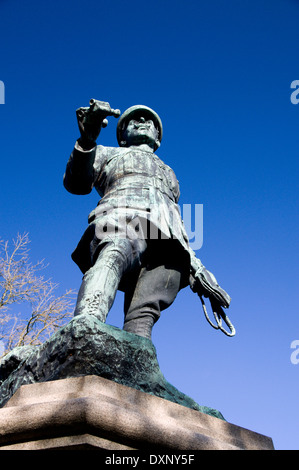 Statue von Lord Ninian Crichton Stuart von William Goscombe John 1919 Gorsedd Gärten, Cathays Park, Cardiff. Stockfoto