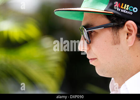 Motorsport: FIA Formel 1 Weltmeisterschaft 2014, Grand Prix von Malaysia, #11 Sergio Perez (MEX, Sahara Force India F1 Team) Stockfoto
