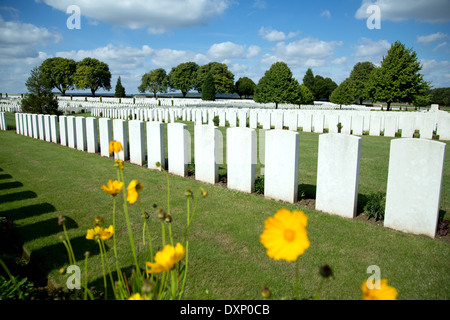 Souchez, Frankreich, britischer Soldatenfriedhof Cabaret Rouge Stockfoto