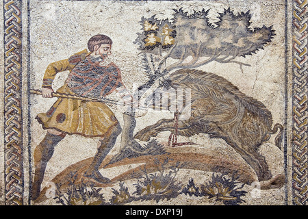 Mosaik im römischen Kunst Museum, Merida Stockfoto