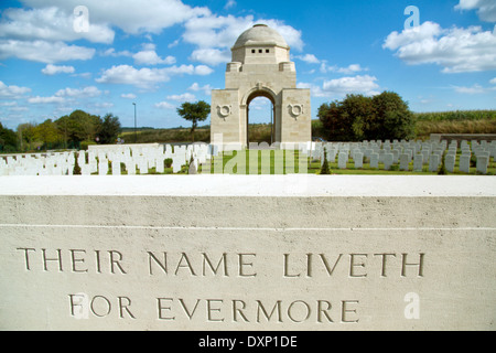 Souchez, Frankreich, britischer Soldatenfriedhof Cabaret Rouge Stockfoto