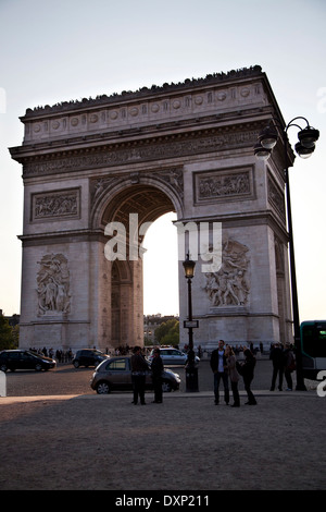 Arc de Triumph in Paris Stockfoto