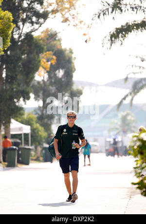 Motorsport: FIA Formel 1 Weltmeisterschaft 2014, Grand Prix von Malaysia, #9 Marcus Ericsson (SWE, Caterham F1 Team), Stockfoto