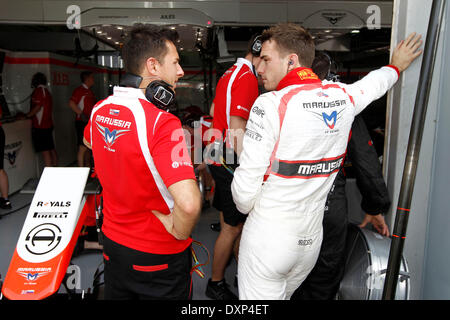 Motorsport: FIA Formel 1 Weltmeisterschaft 2014, Grand Prix von Malaysia, #17 Jules Bianchi (FRA, Marussia F1 Team), Stockfoto