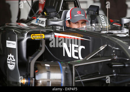 Motorsport: FIA Formel 1 Weltmeisterschaft 2014, Grand Prix von Malaysia, #99 Adrian Sutil (GER, Sauber F1 Team), Stockfoto