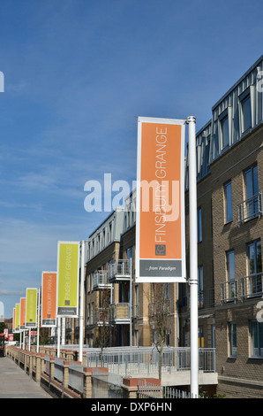 Finsbury Grange Wohnsiedlung in Seven Sisters Road, Finsbury Park, London, UK Stockfoto