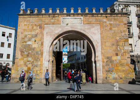 Porte de France oder Sea Gate in die Medina in Tunis, Tunesien Stockfoto