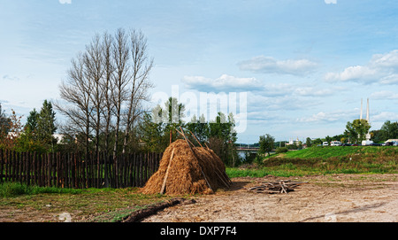 Straßen von Witebsk von Anfang 20. Augenlid konstruiert für Dreharbeiten. Stockfoto