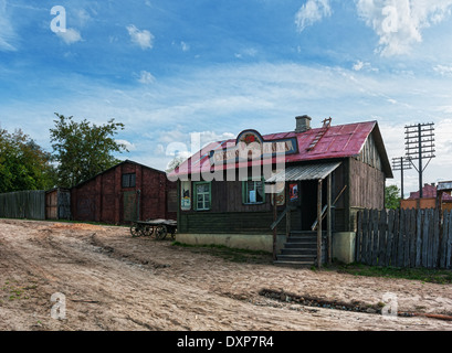 Straßen von Witebsk von Anfang 20. Augenlid konstruiert für Dreharbeiten. Stockfoto