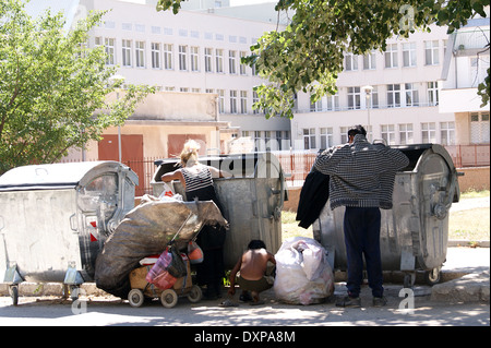 Armut in Bulgarien Stockfoto