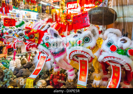 Chinesischer Drache Dekorationen in Hong Kong, Asien Stockfoto