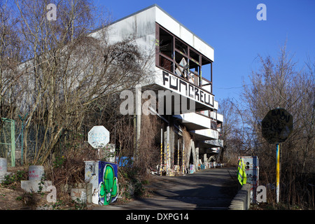 Berlin, Deutschland, Ruinen des Abhoerstation der US-Armee auf dem Teufelsberg Stockfoto