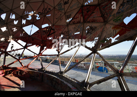 Berlin, Deutschland, Ruinen des Abhoerstation der US-Armee auf dem Teufelsberg Stockfoto