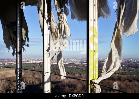 Berlin, Deutschland, Ruinen des Abhoerstation der US-Armee auf dem Teufelsberg Stockfoto